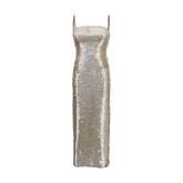 Nissa Gold Nylon Cocktail Dress - IT38 | S