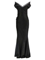 Norma Kamali Black Polyester Long Dress