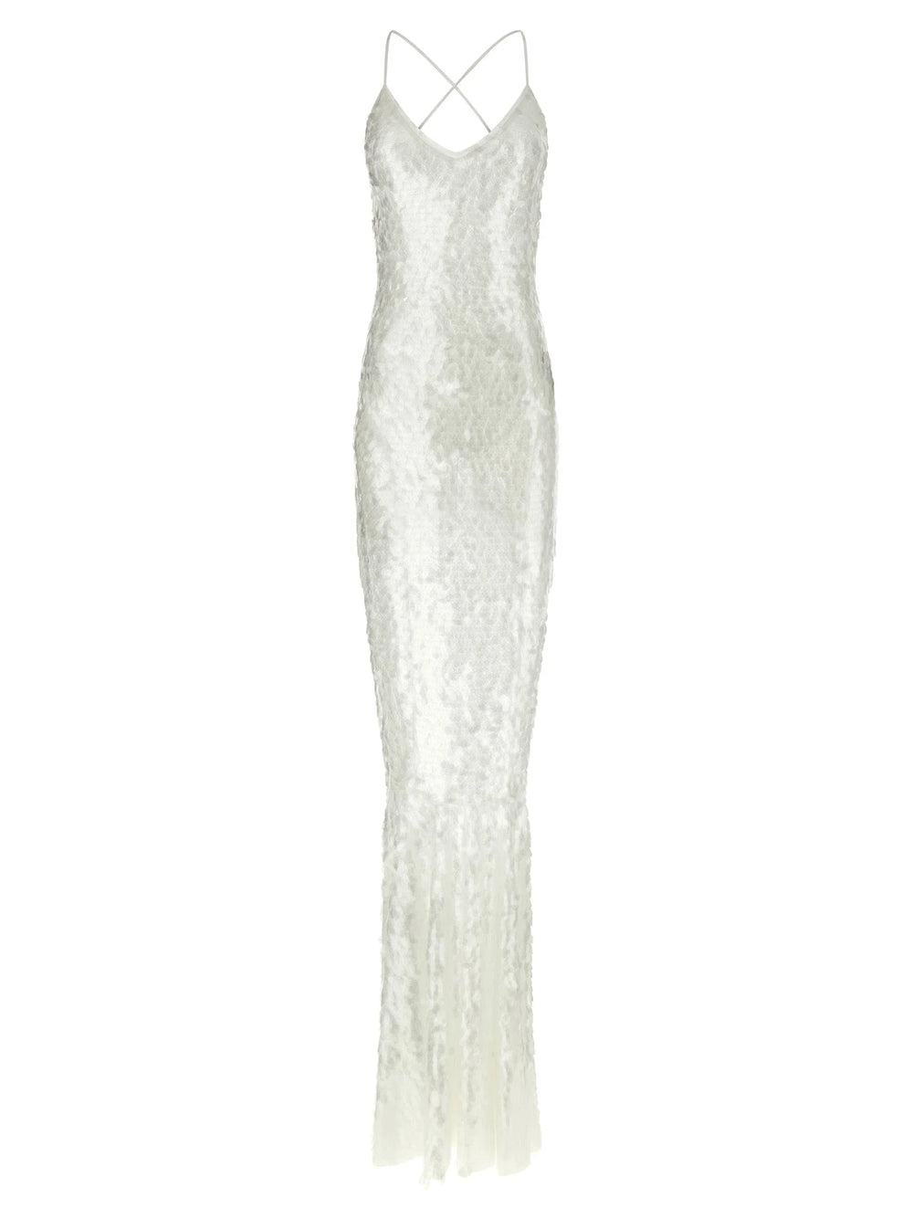 Norma Kamali White Polyamide Long Dress