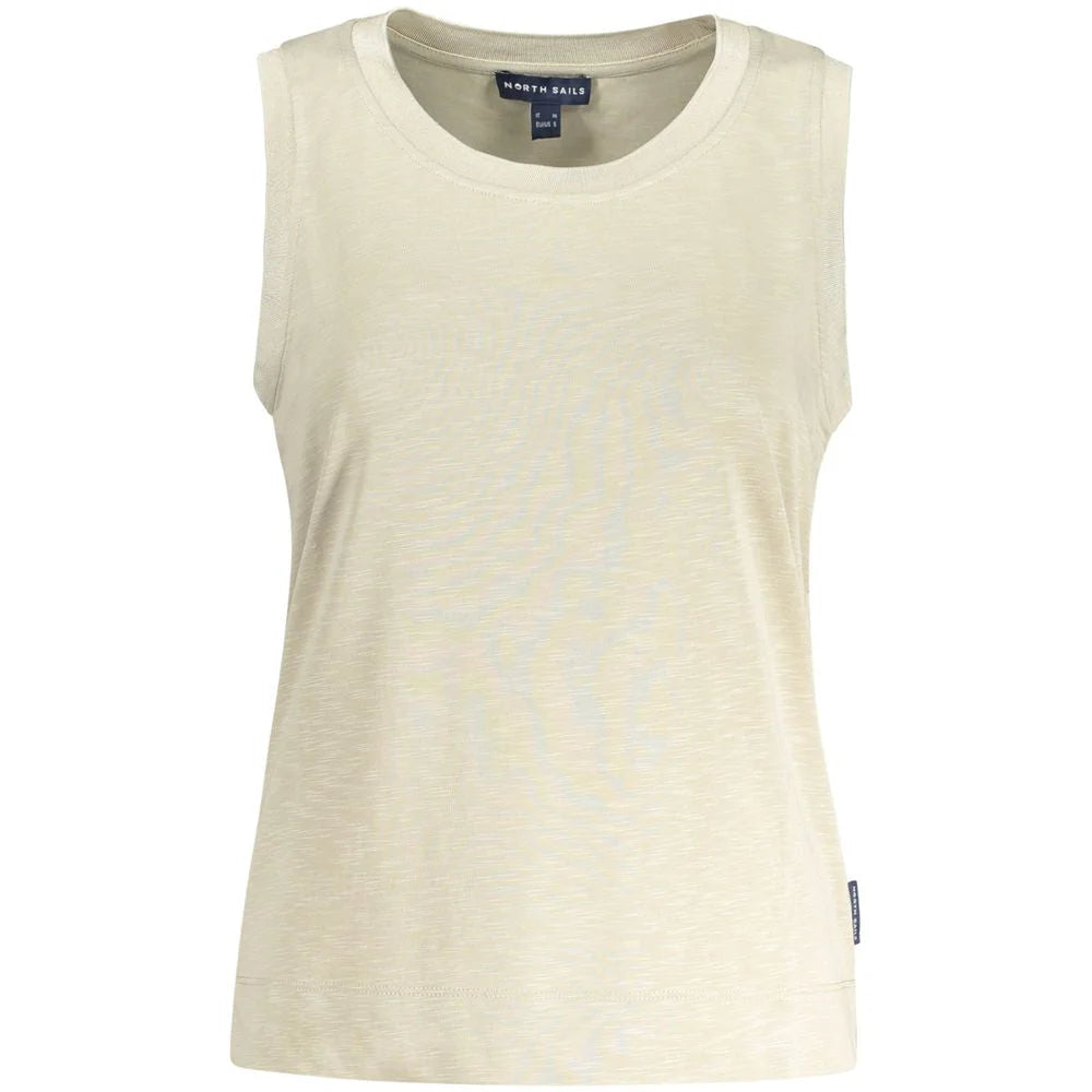 North Sails Beige Polyester Tank Top
