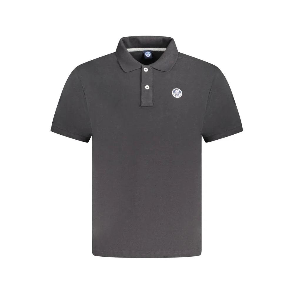 North Sails Black Cotton Men Polo Shirt - Polos
