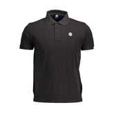 North Sails Black Cotton Men Polo Shirt - Polos