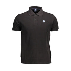 North Sails Black Cotton Men Polo Shirt - Polos