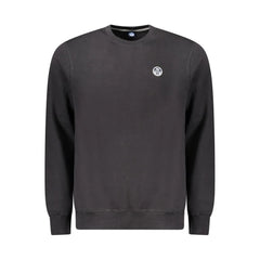 North Sails Black Cotton Men Sweater - Sweatshirts