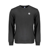 North Sails Black Cotton Men Sweater - Sweatshirts