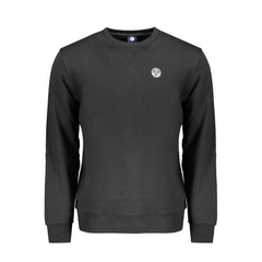 North Sails Black Cotton Men Sweater - Sweatshirts