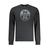 North Sails Black Cotton Men Sweatshirt