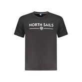 North Sails Black Cotton Men T-Shirt - T-Shirts
