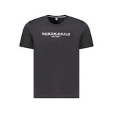 North Sails Black Cotton Men T-Shirt - T-Shirts