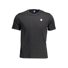 North Sails Black Cotton Men T-Shirt - XL - T-Shirts