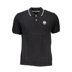 North Sails Black Cotton Polo Shirt - Polos