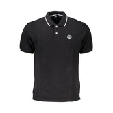 North Sails Black Cotton Polo Shirt - Polos