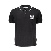 North Sails Black Cotton Polo Shirt - Polos