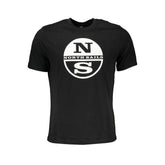 North Sails Black Cotton T-Shirt - T-Shirts