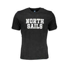 North Sails Black Cotton T-Shirt - T-Shirts