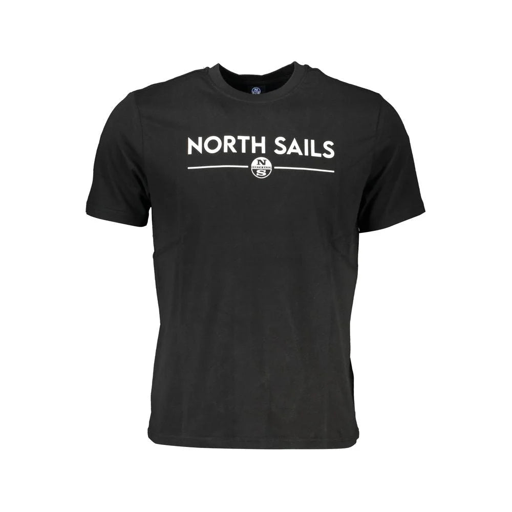 North Sails Black Cotton T-Shirt - T-Shirts
