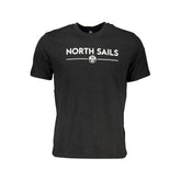 North Sails Black Cotton T-Shirt - T-Shirts
