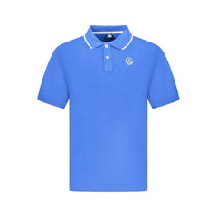 North Sails Blue Cotton Men Polo Shirt - Polos