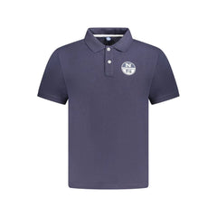 North Sails Blue Cotton Men Polo Shirt - Polos