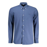 North Sails Blue Cotton Men Shirt - S