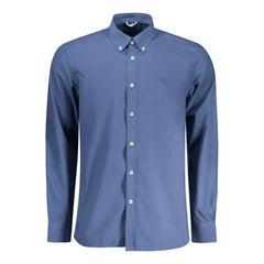 North Sails Blue Cotton Men Shirt - S