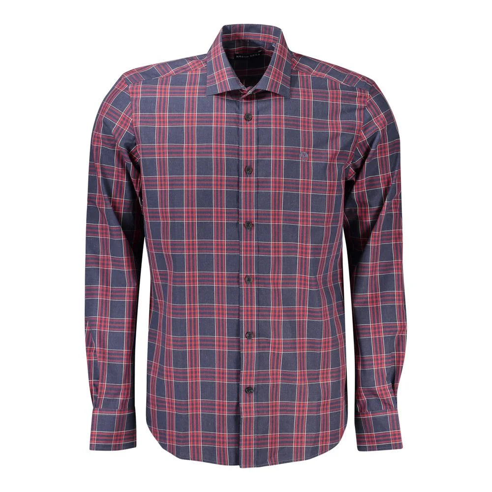 North Sails Blue Cotton Men Shirt - Shirts