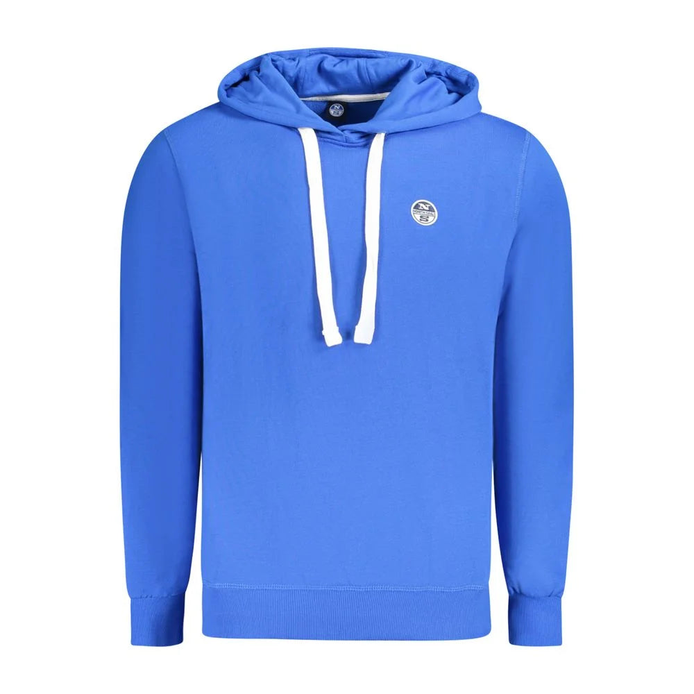North Sails Blue Cotton Men Sweater - Hoodies