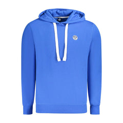 North Sails Blue Cotton Men Sweater - Hoodies