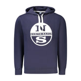 North Sails Blue Cotton Men Sweater - Hoodies