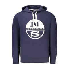 North Sails Blue Cotton Men Sweater - Hoodies