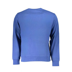 North Sails Blue Cotton Men Sweater - S - Sweatshirts