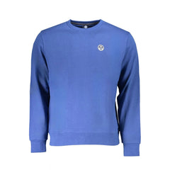 North Sails Blue Cotton Men Sweater - S - Sweatshirts