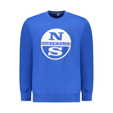 North Sails Blue Cotton Men Sweater - Sweatshirts