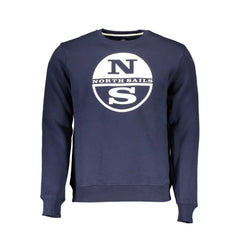 North Sails Blue Cotton Men Sweater - Sweatshirts