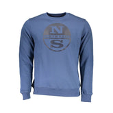 North Sails Blue Cotton Men Sweater - Sweatshirts