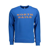 North Sails Blue Cotton Men Sweater - Sweatshirts