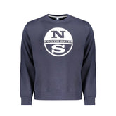 North Sails Blue Cotton Men Sweater - Sweatshirts
