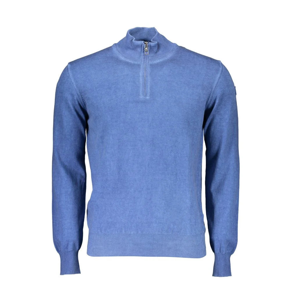 North Sails Blue Cotton Men Sweater - XXL - Sweaters