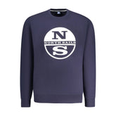 North Sails Blue Cotton Men Sweatshirt - Sweatshirts