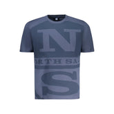 North Sails Blue Cotton Men T-Shirt - S