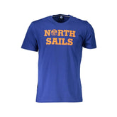 North Sails Blue Cotton Men T-Shirt - T-Shirts