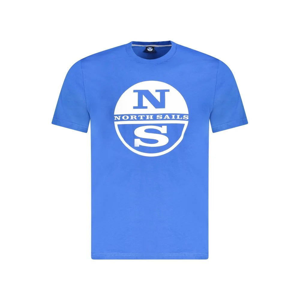 North Sails Blue Cotton Men T-Shirt - T-Shirts