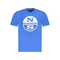North Sails Blue Cotton Men T-Shirt - T-Shirts