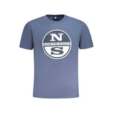 North Sails Blue Cotton Men T-Shirt - T-Shirts
