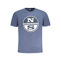 North Sails Blue Cotton Men T-Shirt - T-Shirts