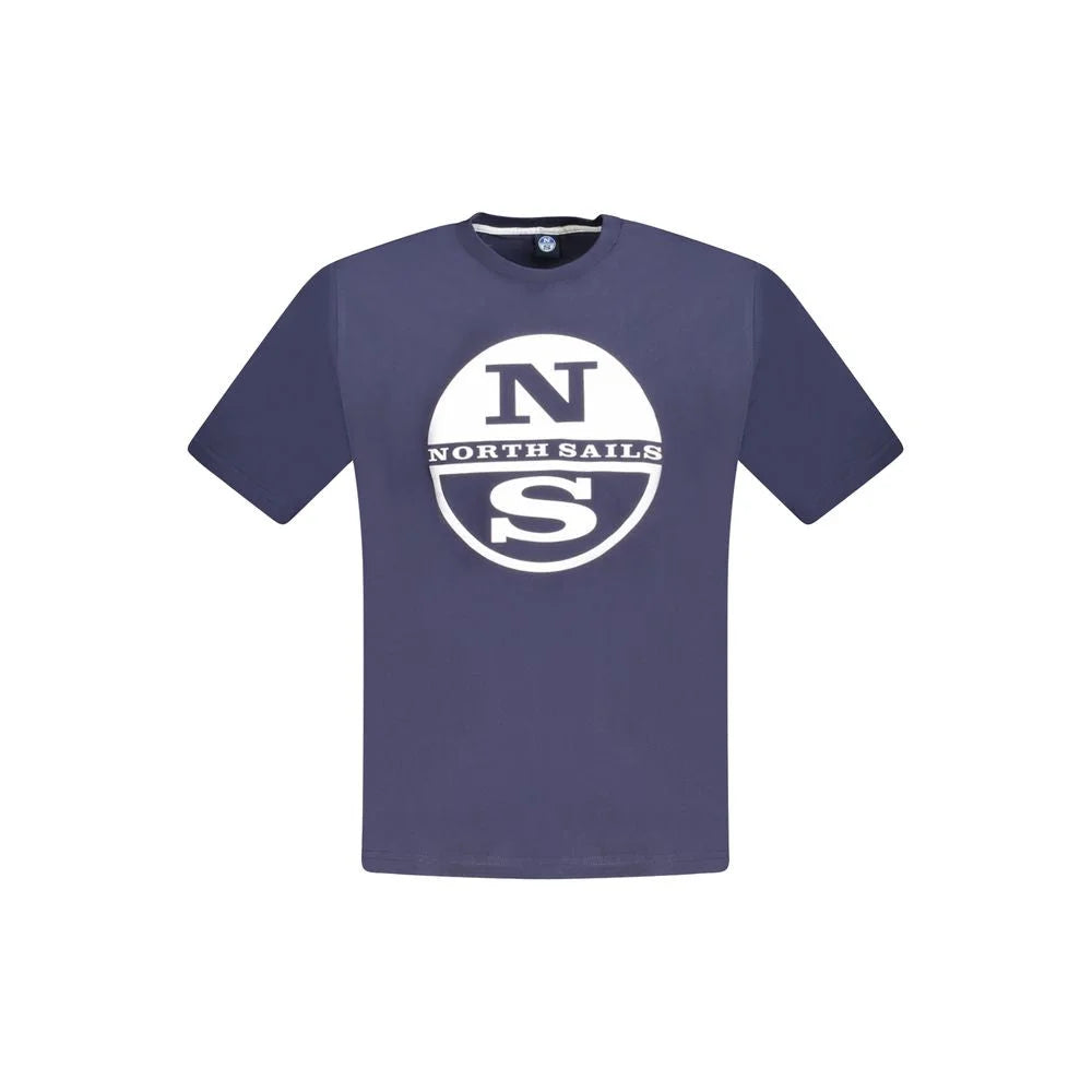North Sails Blue Cotton Men T-Shirt - T-Shirts