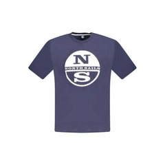 North Sails Blue Cotton Men T-Shirt - T-Shirts