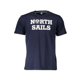 North Sails Blue Cotton Men T-Shirt - T-Shirts