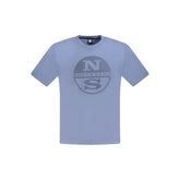 North Sails Blue Cotton Men T-Shirt - T-Shirts