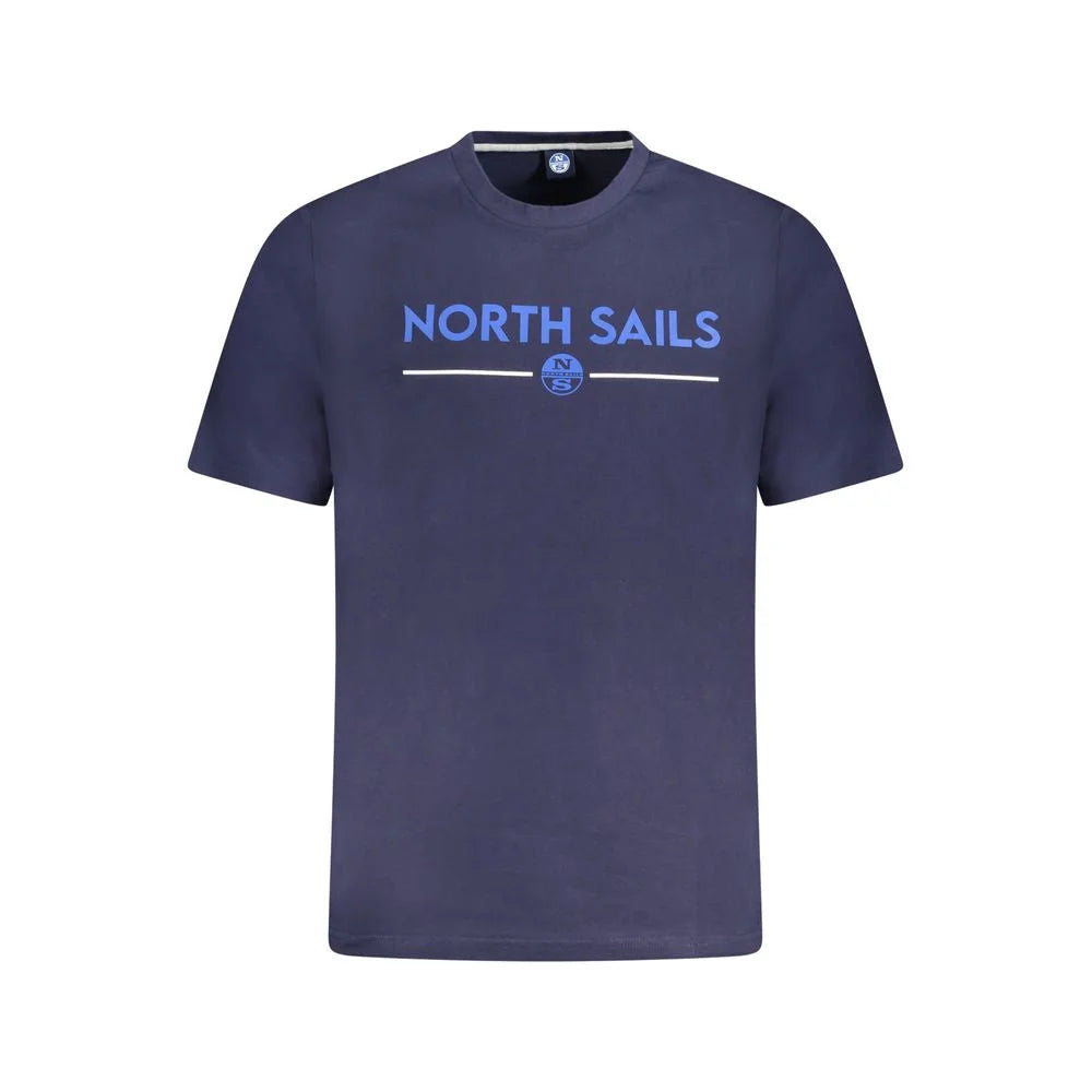 North Sails Blue Cotton Men T-Shirt - T-Shirts